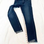 Gap  High Rise Universal Jean Legging Dark Wash Distressed Hem Size 4 Stretch Photo 3