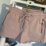 Members Mark Sandy Mocha Latte Twill Knit Comfy Shorts Small New Drawstring  Photo 0