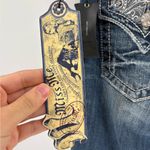 Buckle Miss Me Y2K 2000s  Bootcut Embellished Distress Denim Jeans Sz 30x35 Long Photo 7