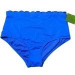 Kate Spade  Scallop Bikini Bottom Riviera Blue NEW Photo 0