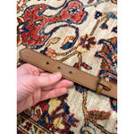 CHAPS  Tan Leather D-Ring Belt Size M Brown Adjustable Classic Preppy Casual Photo 3