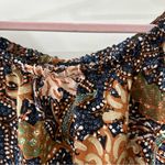 Madewell  Multicolor Off the Shoulder Silk Blouse in Sea Floral, Size Medium Photo 5