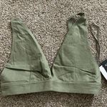 Bar III  Denim Bralette Top Color Green Size Large Photo 6