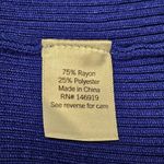 Nine West Blue Ribbed Crewneck Sweater Size XXL Photo 6