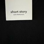 Paloma Black Merino Wool Crewneck Soft Luxury Short Sleeves Knit Top SZ MP #2050 Photo 5