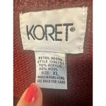 Vintage 90’s streetwear embroidered sweater vest leaf pattern wool blend Brown Size XL Photo 2