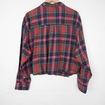 American Eagle  Outfitters‎ Cozy Cabin Cropped Flannel, Red/Green plaid, M Photo 5