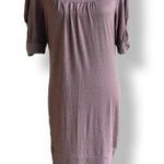 Bump Couture Maternity Top Dress Size Medium Brown Short Sleeve Tunic Womens Photo 0