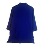 Chico's Tweed Longline Fringe Trim Jacket Cardigan 100% Cotton Size 3/LG Layering Photo 2