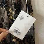 Mac Duggal  Floral Embellished V-Neck Midi Dress With Shoulder Bow NEW Size 12 Photo 7