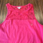 Aeropostale Crop Top Map to Mars Pink Lace Photo 2