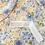 En Saison Women Dress Beige Allover Floral V Neck Ruched Maxi Boho Size Small White Photo 7