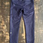 Alo Yoga  Women's S Airbrush Faux Leather Look Highline Leggings Navy Blue Glossy Photo 1