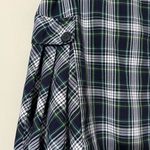 LANDS’ END size 10 women’s school uniform side pleat plaid skirt above the knee Green Photo 3