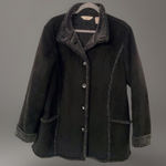 L.L. Bean Women's Sherpa Vegan Leather Coat Photo 0
