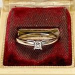 Keepsake Ladies 14k Princess Cut Diamond Ring Sz 8 White Gold 1/5 LSC  Engagement Photo 1
