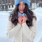 ZARA Faux Fur Collar Cardigan Photo 4