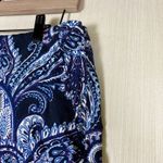 Banana Republic  Women's Shorts Sz 4 Blue Purple Paisley Flat Front 3" Inseam Photo 2