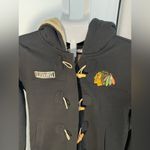 Old Time Hockey Chicago Blackhawks  Full Zip‎ Sweatshirt Jacket Women's M Black Photo 2