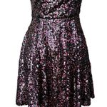 Adrianna Papell Hailey Logan  Skater Party Dress 9/10 Pink Sequin Sleeveless New Photo 12