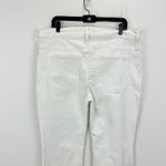 Madewell Kick Out Crop Jeans Pure White Stretch Mid Rise Flare NI961 US 33 NWT Photo 10