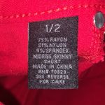 Rue 21  red stretchy mid rise skinny jeans Photo 6
