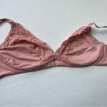 Victoria's Secret Victoria’s Secret ribbed lace bralette in size medium dusty rose Photo 6