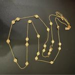 Kate Spade Rose Gold Gatsby Dot Clear Pave Crystals Mini Scatter Necklace 14g. Photo 3