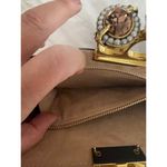 Alexander McQueen Black Embroidered Floral Clutch Evening With Knuckle Handle Photo 8