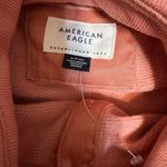 American Eagle New with tags CROPPED HENLEY FLEECE SWEATSHIRT Photo 9