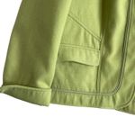 Chico's  3 Women‎ Jacket XL Green Pockets Open Front Cuffed Fleece Warm Cozy Coat Photo 6