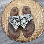 Tory Burch ‎ roselle flower perforated leather thong sandal Photo 1