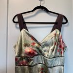 Maurice's Vintage Y2K  Satin‎ Floral Oriental Babydoll Knee Length Floral Dress 18 Photo 2