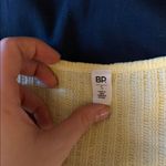 BP Yellow Button-Front Ribbed Crop Top Photo 2