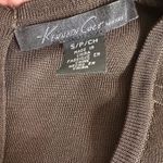 Kenneth Cole New York Chocolate Brown Bodycon Dress Knee Zipper Pockets Fall Photo 3