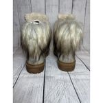 Nine West Gray Faux Suede Fur Trim Hiking Boots Sz 8 NWB Photo 3