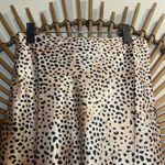 Petal and Pup  Women’s Asymmetrical Satin Cheetah Print Midi Skirt Glam Flowy Photo 9
