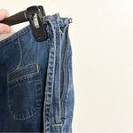 Liz Claiborne  Cotton Zipper Tie Sides Faux Wrap Denim Jean Skort Shorts Photo 3