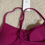 CRZ Yoga  Workout Racerback Padded Sports Bra, Magenta Purple, Medium, NWT Photo 4