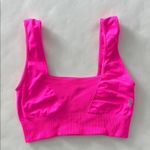 Free People Movement Good Karma Square Neck Sports Bra Hot Pink M / L Size M Photo 2