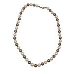 Avon Faux Pearl Pearlescent Necklace Chain Vintage 70s 80s 90s Jewelry Pendant Gray Photo 0