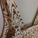 Urban Outfitters Size Small S Short Dress Brown Cream White Trendy Flowy Boho Photo 7