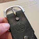 Silver Creek USA Made Floral Tooled Black Genuine Leather Silver Belt Size Large Photo 6