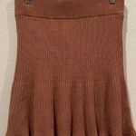 Free People Ribbed Flounced Knit Mini Skirt Photo 3