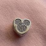 Pandora  x Disney Mickey mouse icon heart shaped charm Photo 0