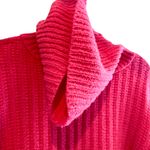 Universal Threads Women’s Cowl Neck Oversized Ribbed Knit Pull Over Sweater Top Rose Pink Sz XXL Photo 2