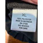 Roz & Ali Roz Ali Black Sleeveless Collared Pleated Sheer Button Front Top Women XL Sheer Photo 1