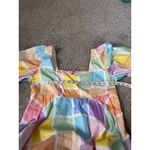 Buddy Love Women's Medium Dress Square Neck Pastel Geometric Mini Short Photo 4