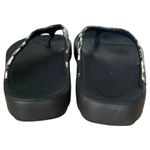 OOFOS OOLALA Luxe Sandal Animal Print Women's Size 9 Black Photo 3