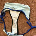 Aerie NEW NWT AMERICAN EAGLE Light Blue Cheeky Tie Side String Bikini Bottom XL Photo 9